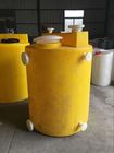 भंडारण और मिश्रण 1,500 लीटर खाद्य ग्रेड के लिए बेलनाकार रासायनिक खुराक टैंक