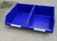 600 * 400 * 230 मिमी के सुरक्षित भंडारण के लिए ब्लू / रेड स्टैकिंग प्लास्टिक बिन बॉक्स