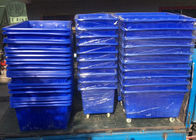 रोटोमोल्ड पॉली बॉक्स ट्रक, प्लैटर के लिए एलीवेटेड राईस्ड ग्रोइंग लॉन्ड्री कार्ट प्लास्टिक