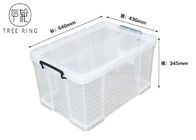 फूड ग्रेड स्टैकेबल प्लास्टिक स्टोरेज डिब्बे, 60 लीटर प्लास्टिक क्रेट बॉक्स