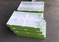 हरे रंग का 600*400*360 मिमी फोल्डेबल फोल्डेबल प्लास्टिक क्रेट स्टैकेबल फॉर स्टोरेज