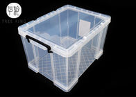 फूड ग्रेड स्टैकेबल प्लास्टिक स्टोरेज डिब्बे, 60 लीटर प्लास्टिक क्रेट बॉक्स