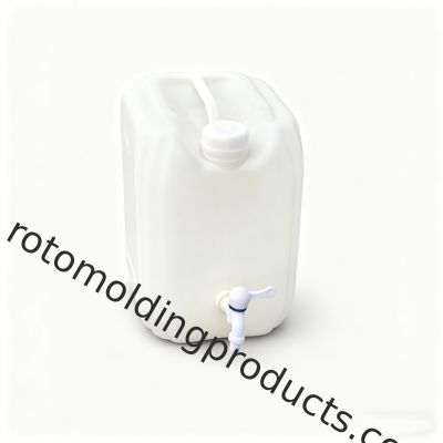 20 लीटर क्षमता वाला आयताकार जेरीकैन, स्क्रू टैप के साथ, मजबूत और टिकाऊ