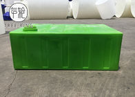 हरे रंग की 500 एल रोटोमोल्डिंग उत्पाद कार की देखभाल के समाधान के लिए आयताकार पोर्टेबल उपयोगिता बफ़ल्ड स्टोरेज पानी के टैंक