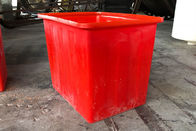 Aquaponic फिश फ्रैम के लिए रेड हैवी ड्यूटी 160L प्लास्टिक रिसाइकलिंग बिन्स वॉटर टैंक