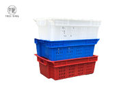 पॉलीथीन एचडीपीई 30 लीटर यूरो स्टैकिंग कंटेनर प्लास्टिक स्टैक नेस्ट फिश बॉक्स